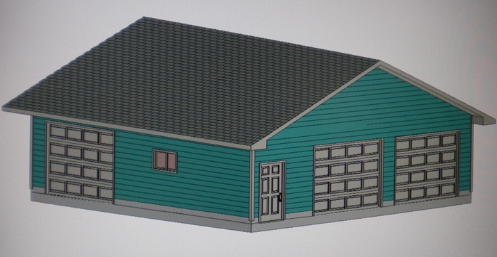 PERMIT READY 30′ x 30′ GARAGE PLAN DRAWN TO SCALE BLUEPRINTS AND MATERIALS LIST
