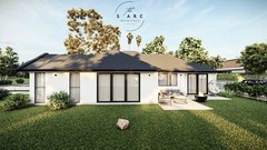 Modern House Plan, American Style House, Barn Style Cottage Plan, Farm 3 Bedroom
