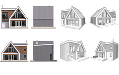 43’x29’ Cozy A-Frame Cabin, 3-Beds, 4 Baths, Garage, 1775SF PDF Download