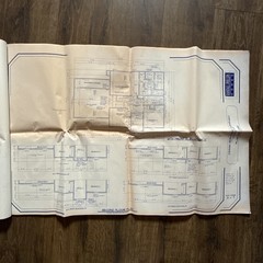 2-Story Colonial Gable-Front House 3 Bed 2.5 Bath 14page ORIGINAL Blueprint 1994