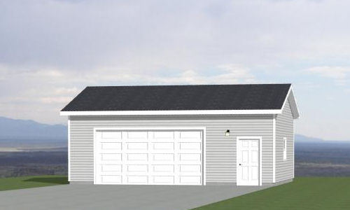 30×24 2-Car Garage — 720 sq ft — PDF Garage Plan — 10ft Walls — Model 10C
