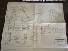 Vintage Corn Crib And Grainary Blue Prints Building Plan Republic Steel Corp Chi