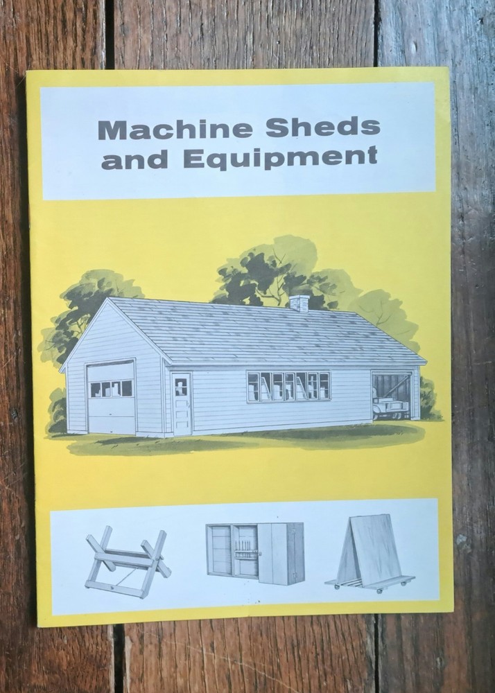 1958 Machine Sheds And Equipment Garage Weyerhaeuser 4 Square Guide Manual Plans