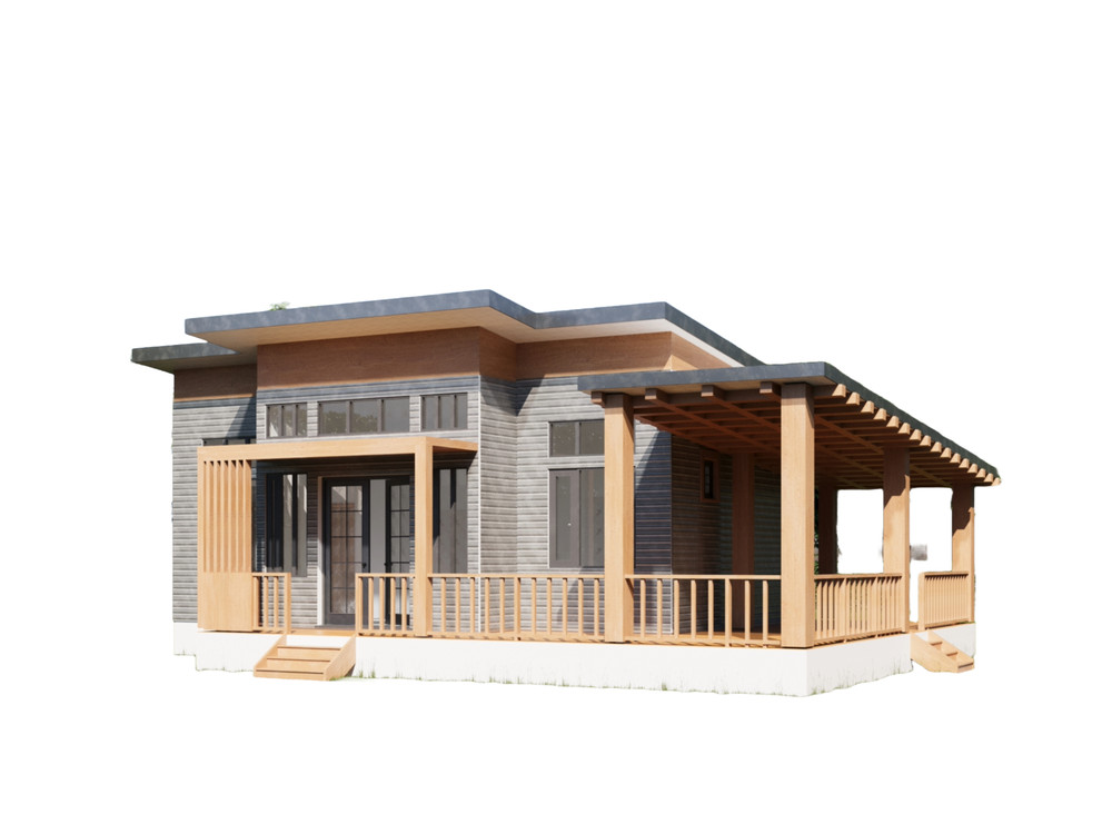 782 Sq Ft Residential Design Drawings | Printed Architectural 1 Bedroom