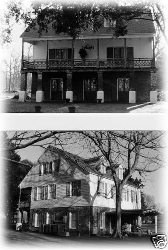 Country Style Southern Plantation home, brick-wood design, porch printed plans