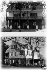 Country Style Southern Plantation home, brick-wood design, porch printed plans