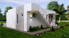 33×27 Feet Small House Design 10×8 Meter 2 Beds 2 Baths Terrace (A4 Hard Copy)
