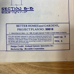 Better Homes & Gardens Project Plan No 50618 Design Ireland-Gannon Prints 1986
