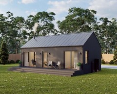 Modern Cabin House, 16′ x 32′, 512 Sq Ft, Tiny House, Architectural Plans