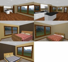 46×48 House – 3 Bedroom 2 Bath 1 RV – 1,157 sqft – PDF Floor Plan – Model 4A