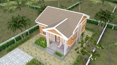 33×30 Feet House Design Plan 10×9 Meter 5 Beds 4 Baths Hip Roof (A4 Hard Copy)