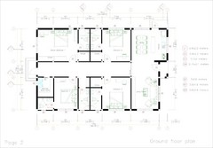 33×53 Feet House Design Plans 10×16 Meter 4 Beds 5 Baths Terrace (A4 Hard Copy)