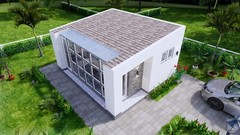 16×20 Feet Small House 5×6 Meter 1 Bed 1 Bath Steel Frame PDF and (A4 Hard Copy)