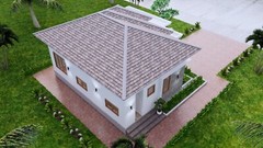 30×30 Custom House Plan 9×9 Meter 3 Beds 2 Baths Hip Roof PDF (A4 Hard Copy)
