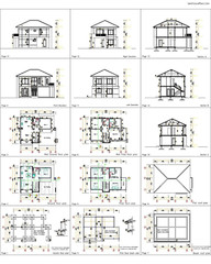 35×26 House Design Plans 10.5×8 Meters 4 Bedrooms PDF Full Plans (A4 Hard Copy)