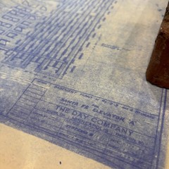 Vtg 1953 AT&SF Santa Fe Building Blueprints Railroad Memorabilia Kansas ~25 pgs