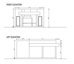 Modern Tiny Backyard Relaxatation House Blueprints, Floorplans 379sqft/35.24m2