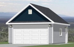 20×24 2-Car Garage — 480 sq ft — PDF Floor Plan — Model 10