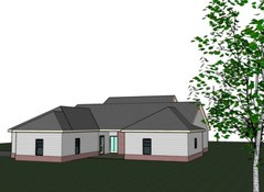 Abbigale 2161G 3 SIDING-BRICK home, house plan 4 beds, 2.5 baths PDF