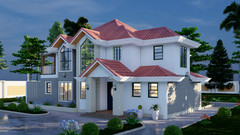 Modern Villa House Design (4 bedroom)