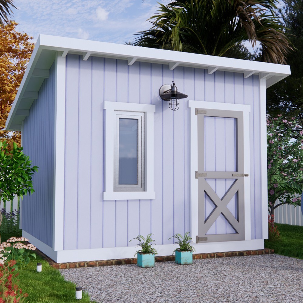 10×10 Lean to Shed Plans (A4 Printed Plans will send to your home)