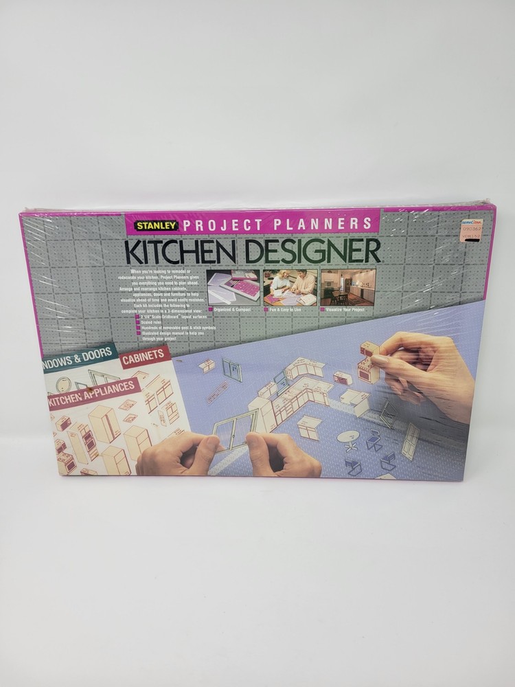 Vintage Stanley Project Planners Kitchen Designer 1988 Scale Grid – NEW Sealed