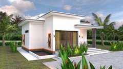 Mini House Designs 10.7×10.5 Meter 35×34 Feet 2 Bed Flat Roof PDF (A4 Hard Copy)