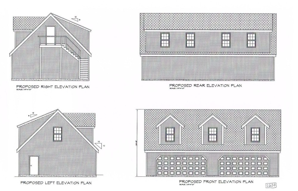 GARAGE PLANS 48’X28′ 4 CAR BARN PLANS BLUEPRINT DRAWING PLANS #17-2848GBLDORM-1