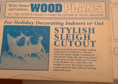 BETTER HOMES AND GARDENS WOOD PLANS STYLISH SLEIGH CUTOUT OFS-#1011