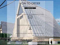 14’x18′ A Frame Cabin Plans 210 SqFt Pdf -210 Sq Ft House Plans Blueprints