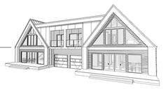 86’x29’ 6 Beds, 8 Baths Double A-Frame House Architecture Plans PDF Download.