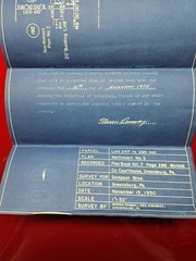 1950 Blueprint Plans for Home Development In Western Pennsylvania