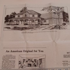 HOUSE OF THE WEEK STUDY PLAN. VINTAGE AP NEWSFEATURES, ARCHITECT DESIGNED HOUSES