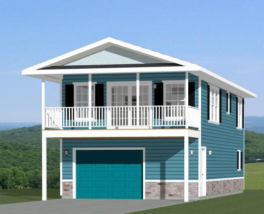 20×40 House — 2 Bedroom 1.5 Bath — 1,053 sq ft — PDF Floor Plan — Model 7B