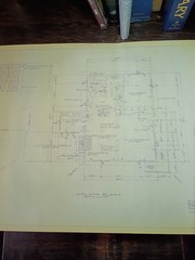Vintage 1963 Blueprints Mid Century House Professional Architect of Renown Lot 1