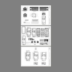 16×32 Tiny House — 511 sq ft — PDF Floor Plan — Model 1N