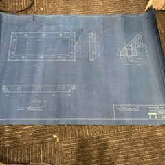 Vtg 1918 AT&SF Santa Fe Building Blueprints Railroad Memorabilia Kansas ~16 pgs