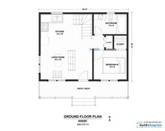 Traditional 2 Bedroom Cabin Architectural & Construction Plans – PDF Download