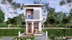 10×20 Feet Small House 3×6 Meter 1 Bed 2 Baths Shed Roof PDF Plan (A4 Hard Copy)