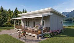 30×27 Feet Small House 9×8 Meter 2 Beds 1 Bath Shed Roof PDF, Cad &A4 Hard Copy
