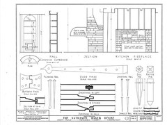 Colonial Cottage, printed architectural plans, detailed timber frame drawings