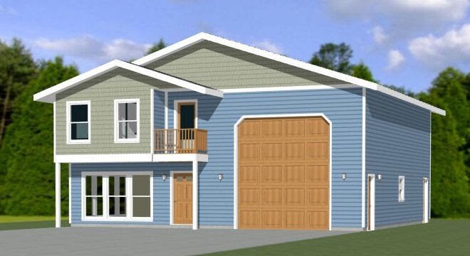 40×42 House — 3 BR 2.5 Ba 1-RV Garage – PDF Floor Plan – 1,619 sqft – Model 2B