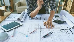 House Plan Design / Drawing Services for a one – story home (1200 sq.ft.)