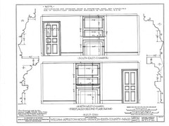 Timber Frame Gambrel Roof Colonial Home, wood house, printed architectural plans