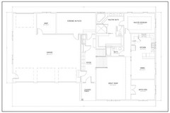 3 Stall Garage Split Level Home Plan – 6 Bedroom 3 Bath with Large Master Suite