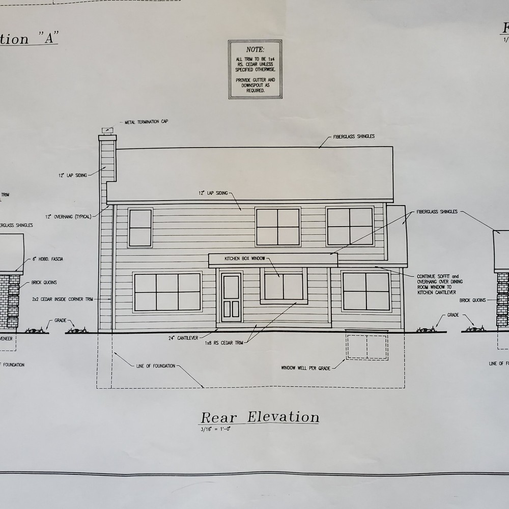 Colorado Blueprints Classic Homes Set of 5 Blue Print Papers Fine Line Design