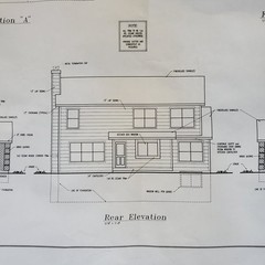 Colorado Blueprints Classic Homes Set of 5 Blue Print Papers Fine Line Design