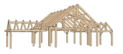 20′ x 24′ River Bend Cabin III Timber Frame Plan Set