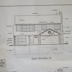 Colorado Blueprints Classic Homes Set of 5 Blue Print Papers Fine Line Design