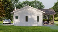 33×69 House plans — 4 Bedroom 3 Bath — 1587 sq ft — PDF Floor Plan